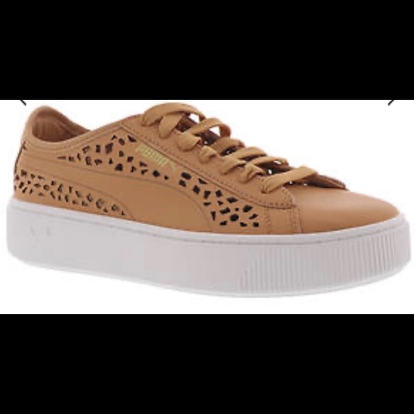 Puma Shoes - Puma Vickky Stacked Laser Cut - Color Toast